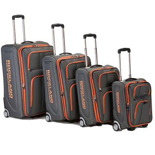   Polo Equipment Olympian 4 piece Expandable Luggage Set   Charcoal
