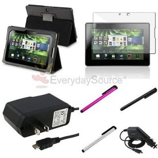 5in1 accessories combo kit case+car+wall charger+stylus for blackberry 