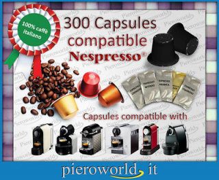 300 coffee capsules compatible with all machines Nespresso pods 
