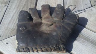   five fingered baseball glove draper maynard D & M lefty rough 298