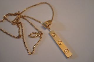 CARTIER 18K SOLID YELLOW GOLD LOVE LARIAT NECKLACE Fine Jewelry