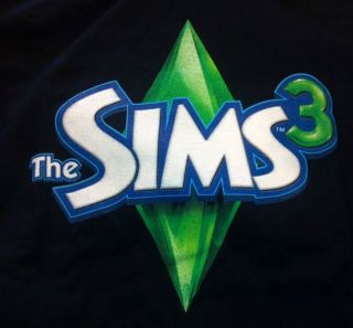 E3 2011 PAX EA THE SIMS 3 PLAY WITH LIFE PROMO BLACK XL X LARGE T 