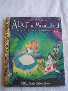 Walt Disney Prod. 1951 EPIC BOOK ALICE IN WONDERLAND