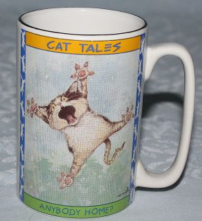 Gary Patterson 1998 Humor Cat Tales Kitty Claws Screen Door Mug 