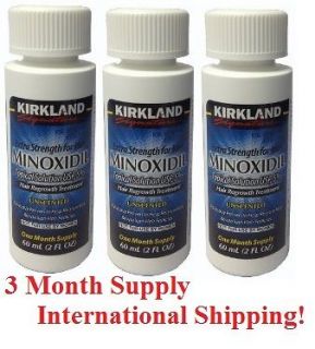 Kirkland Minoxidil 5% for Men Generic Rogaine Regaine 90 Day Fresh 