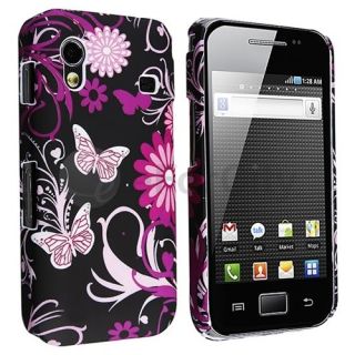   Flower Rubber Hard Skin Case Cover For Samsung Galaxy Ace S5830