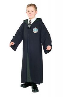 Harry Potter DELUXE Black SLYTHERIN Robe Costume Hogwarts Wizard 