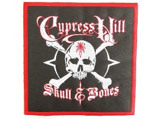 CYPRESS HILL Skull & Bones Giant Iron On Back Patch FREE SHIPPING 7x7 