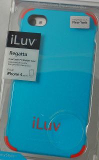 New iLuv Regatta Dual Layer Case Cover Skin for the iPhone 4/4S 