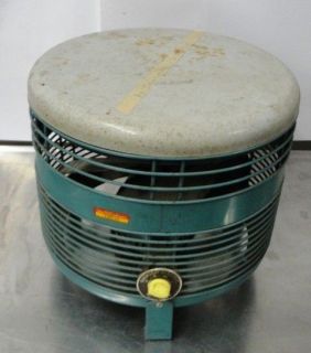   Electric Vintage Turquoise 3 Speed Four Blade Rare Hassock Metal Fan