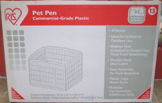 Iris Pet Pen CI 604 for Dogs STONE WHITE BRAND NEW IMPORT IN BOX 4 