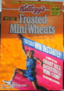 Kelloggs Frosted Mini wheats Grant Hill FILA 1989