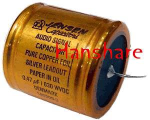 JENSEN copper foil Alu tube capacitor 0.047uf 630V