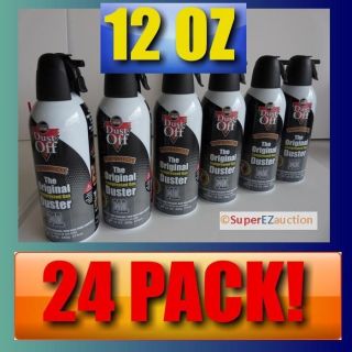 24 PACK LOT COMPRESSED CANNED AIR DUSTER OFF Cleaner