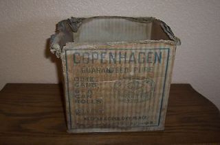 RARE Antique Copenhagen Snuff Tobacco Cardboard box