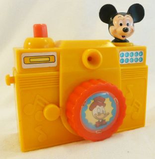 1980s VINTAGE iLLCO Mickey Mouse/Donald Duck Toy Camera   Collector 