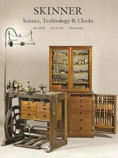 Skinner / Science Technology Clocks Antique Microscopes Compasses 