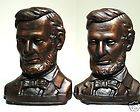 Vintage ABRAHAM LINCOLN Bookends Lincoln Memorial pair