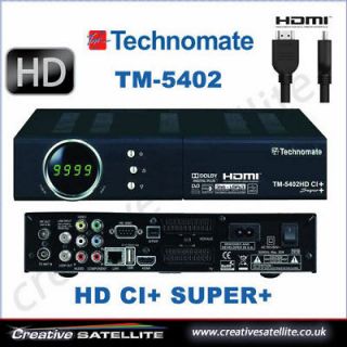 Technomate TM 5402 HD CI+ Super+ USB PVR Ready HD Satellite Decoder 