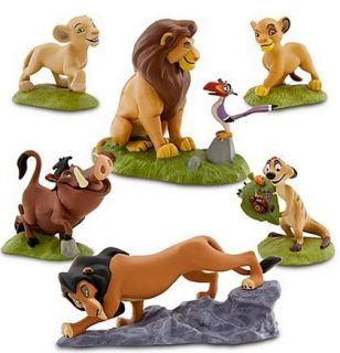 DISNEY THE LION KING FIGURINE PLAY SET 6 PIECE NEW Cake Toppers Toys