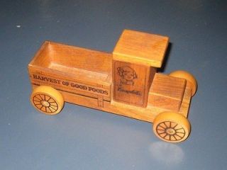 COLLECTIBLE 1987 WOODEN CAMPBELLS HARVEST OF GOOD FOODS WOODEN TOY 