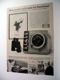 Raytheon 1900 1500 B 1700 Marine Radar 1963 print Ad