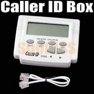   Caller ID Box + Cable Mobile Phone Telephone Number LCD Screen Unit