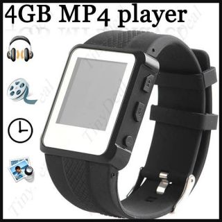 NEW Black 4GB Watch 1.4  MP4 Player Video Audio Recorder Reader 