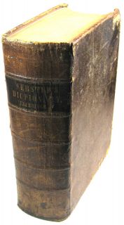 1848 FIRST Merriam Webster Dictionary   Theodore Roosevelts Uncles 