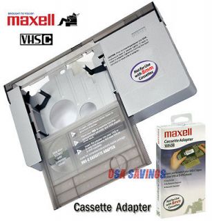 MAXELL VHS C Cassette Adapter For JVC C P7U TC30 C P8US