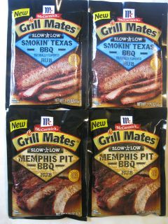   Grill Mates Slow & Low Rub Smokin Texas BBQ & Memphis Pit BBQ