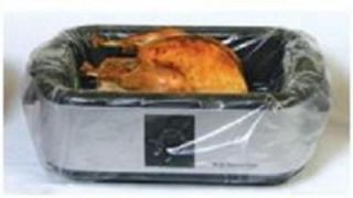 50 ct 18   22 QT Electric Roaster PAN LINER Disposable Oven Bags 34 X 
