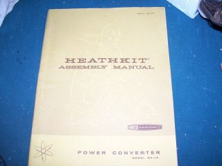 Heathkit Manual original Power Converter MP 10