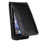 Black Leather Case for iPod Touch 4G 4th Gen 8/32/64 GB
