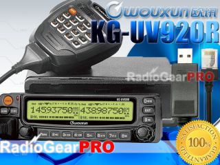 Wouxun KG UV920R Car Mobile Dual Band Radio 136 174 / 400 480Mhz + USB 