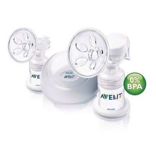 Philips AVENT BPA Free Twin Electric Breast Pump, White NEW