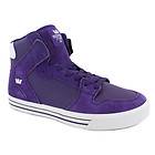 Supra Vaider S28108 PUR Mens Laced Leather & Suede Trainers Purple 