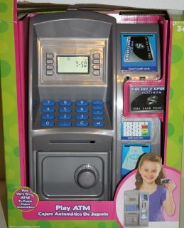 Time 4 Toyz Play Your Very Own ATM Machine Play Credit/Debit Card NIB