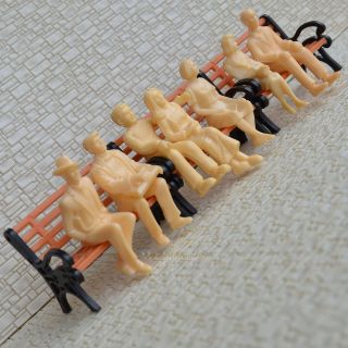 35 pcs G Scale 132 unPainted Figures all seated 7 different poses 