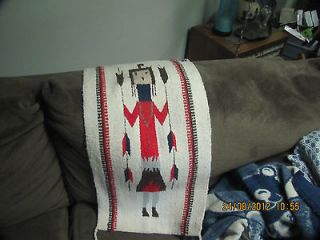   hand made Navajo Yei woman figure Native American Indian weaving