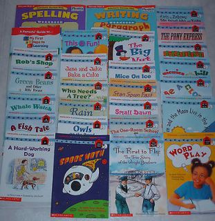 LOT 27 SCHOLASTIC AT HOME PHONICS READING READERS WRITING SPELLING 