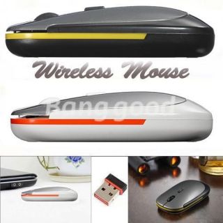   4G Ultra Slim Mini USB Wireless Optical Mouse Mice F Macbook PC Laptop