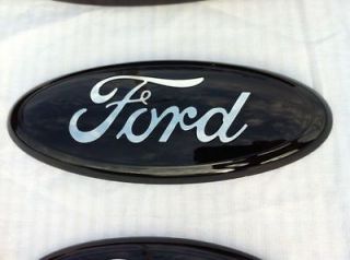 Ford Oval Emblem CUSTOM BLACK,5 focus all 5 FUSION FRONT/REAR 
