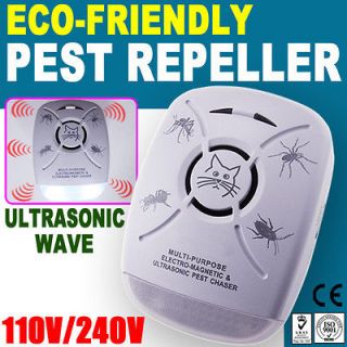 Electro magnet​ic Ultrasonic Anti Mosquito Cockroach Killer Repeller 