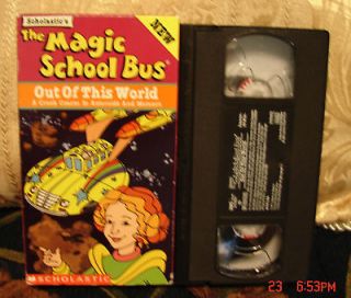 The Magic School Bus OUT OF THIS WORLD VHS VIDEO~RARE Educational MINT 