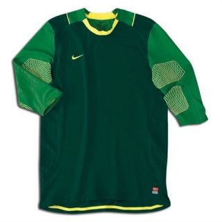 NEW Mens XL NIKE Confidence 3/4 Sleeve Green Soccer GK Goalkeeper 