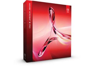 Brand New Adobe Acrobat X Pro for Windows OPEN BOX   NEVER USED