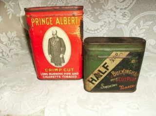 HALF BUCKINGHAM & PRINCE ALBERT SMOKING TOBACCO PIPE CIGARETTE Antique 