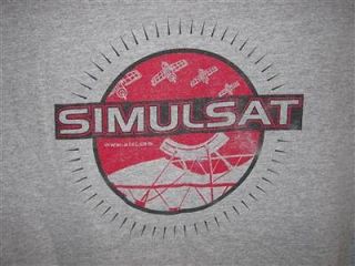 Simulsat Satellite Dish Gray T shirt Size Large ATCI Space 