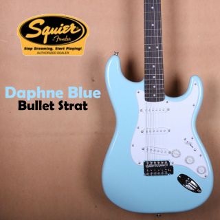 Squier by Fender Bullet Stratocaster Daphne Blue Strat Electric Guitar 